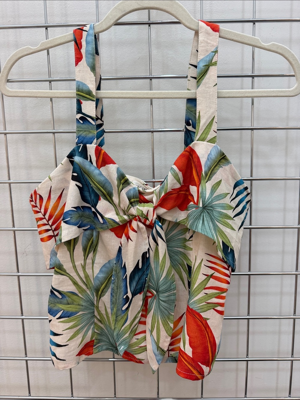Women’s Tropical Tie-Front top